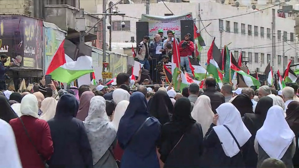 مسيرة جماهيرية من المسجد الحسيني نصرة للمسجد الأقصى
