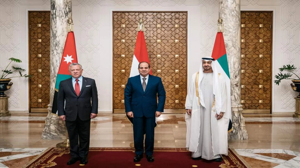 الملك والسيسي وبن زايد يشددون على أهمية احترام الوصاية الهاشمية في حماية مقدسات القدس