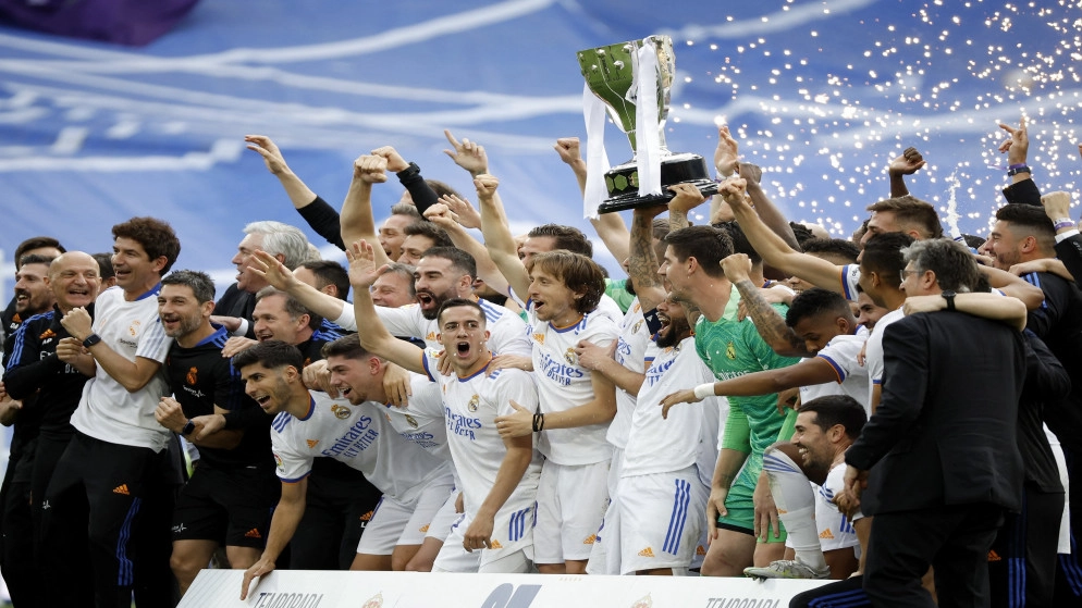 ريال مدريد بطلا للدوري الإسباني للمرة الـ 35 وأنشيلوتي يدخل التاريخ
