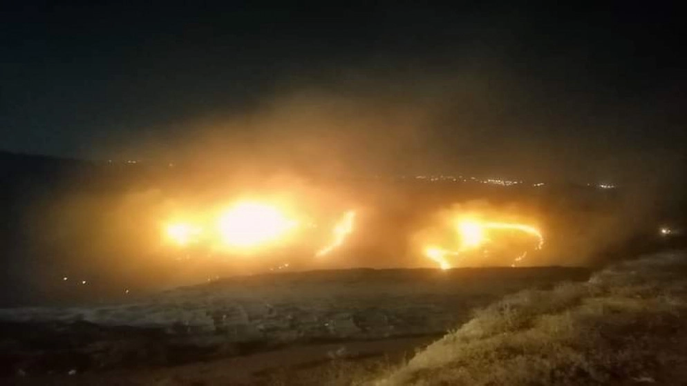 إخماد حريق في إربد امتد على مساحة 50 دونما