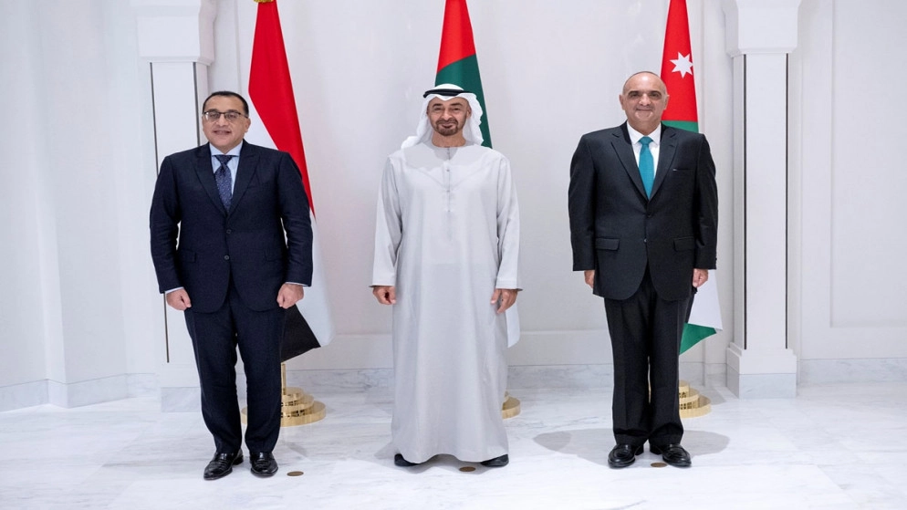 رئيس دولة الإمارات يؤكد حرص بلاده على تعزيز العلاقات مع الأردن ومصر