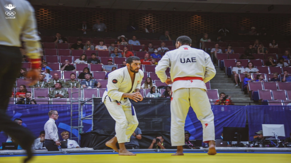 لاعب منتخب الجوجيتسو الخزاعي يقرر عدم مواصلة اللعب في منافسات وزنه اعتراضا على التحكيم
