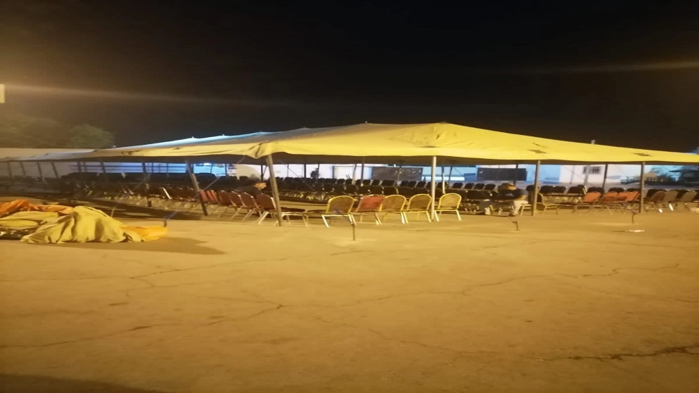 بناء 3 خيام مجهزة ومكيفة لاستقبال المسافرين عبر جسر الملك حسين