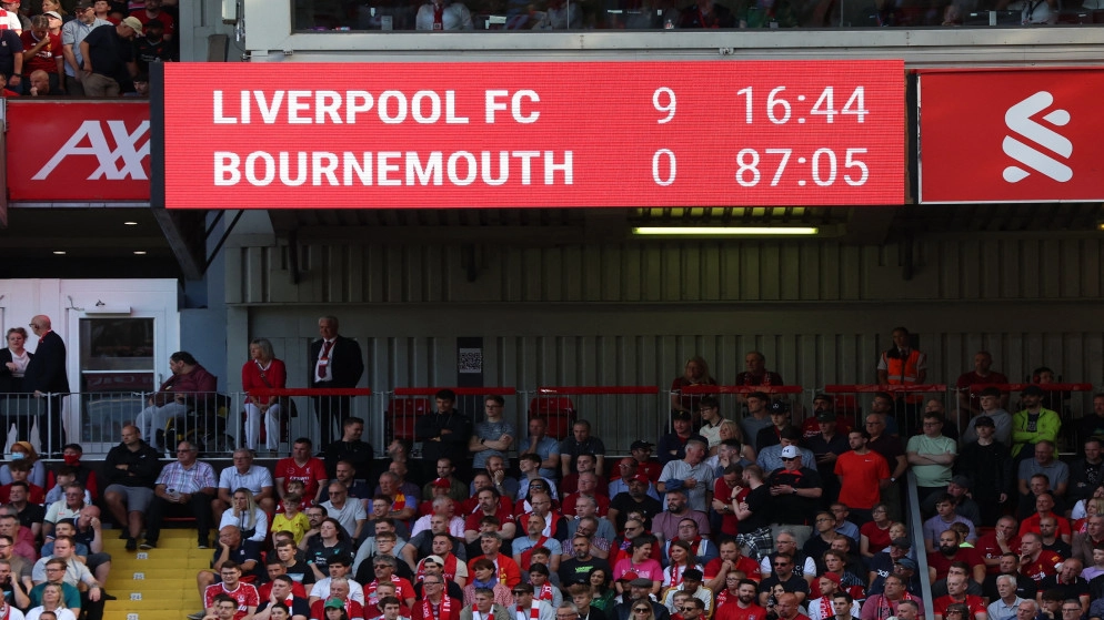 بورنموث يقيل المدرب باركر بعد الخسارة 9-0 أمام ليفربول