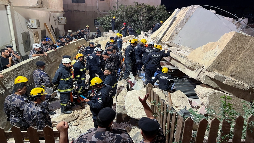 مدعي عام عمّان يقرر توقيف 3 أشخاص في قضية انهيار مبنى اللويبدة